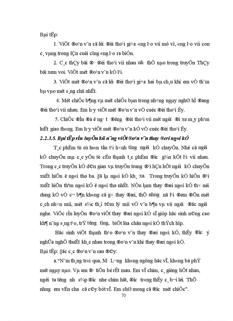 image for page Rèn luyện kỹ năng viết đoạn văn tự sự trong quá trình dạy văn bản tự sự cho học sinh lớp 6 Trung học cơ sở