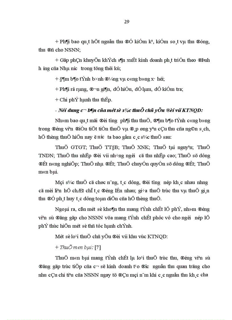 image for page Quản lý thu thuế ngoài quốc doanh trên địa bàn tỉnh Quảng Ngãi Thực trạng và giải pháp Biện pháp quản lý thu thuế đối với cơ sở kinh doanh NQD năm 2000 và 6 tháng đầu năm 2001 Quảng Ngãi