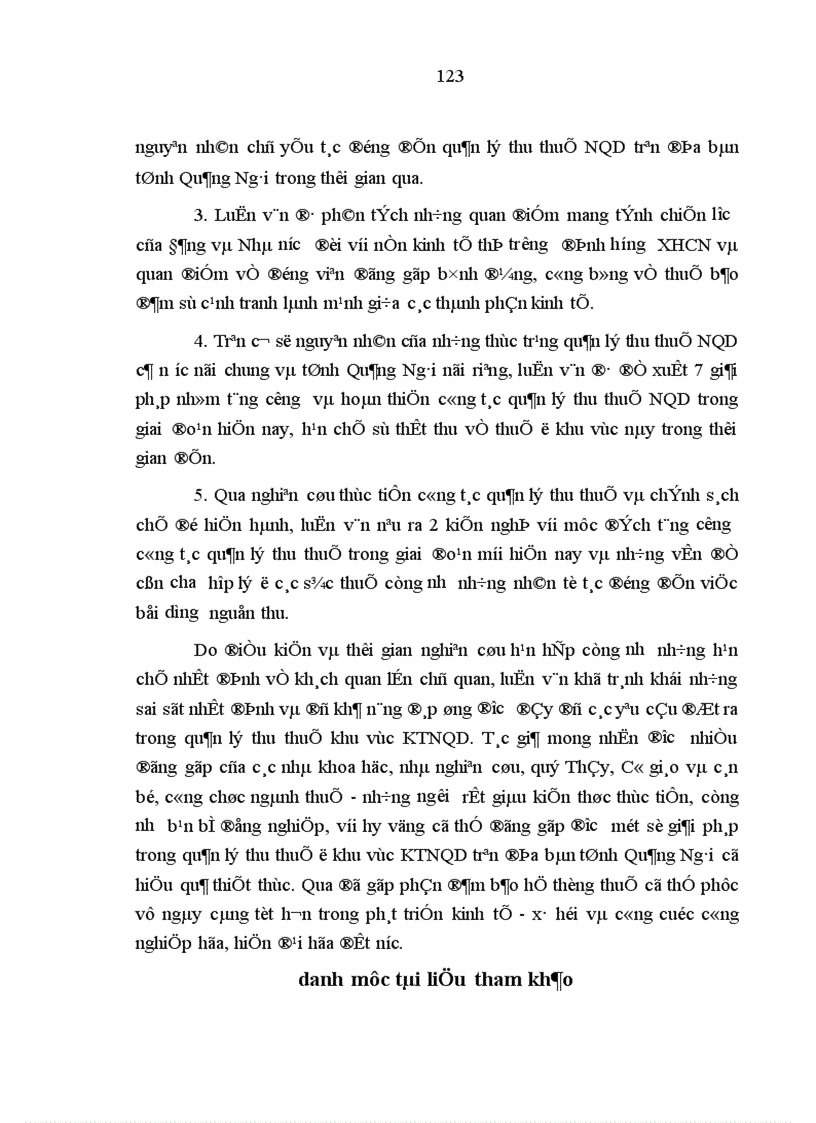 image for page Quản lý thu thuế ngoài quốc doanh trên địa bàn tỉnh Quảng Ngãi Thực trạng và giải pháp Biện pháp quản lý thu thuế đối với cơ sở kinh doanh NQD năm 2000 và 6 tháng đầu năm 2001 Quảng Ngãi