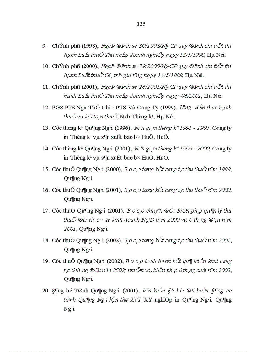 image for page Quản lý thu thuế ngoài quốc doanh trên địa bàn tỉnh Quảng Ngãi Thực trạng và giải pháp Biện pháp quản lý thu thuế đối với cơ sở kinh doanh NQD năm 2000 và 6 tháng đầu năm 2001 Quảng Ngãi