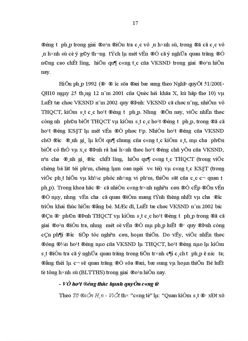 image for page Hoạt động của Viện kiểm sát nhân dân trong giai đoạn điều tra các vụ án cố ý gây thương tích trên địa bàn tỉnh Hà Tây