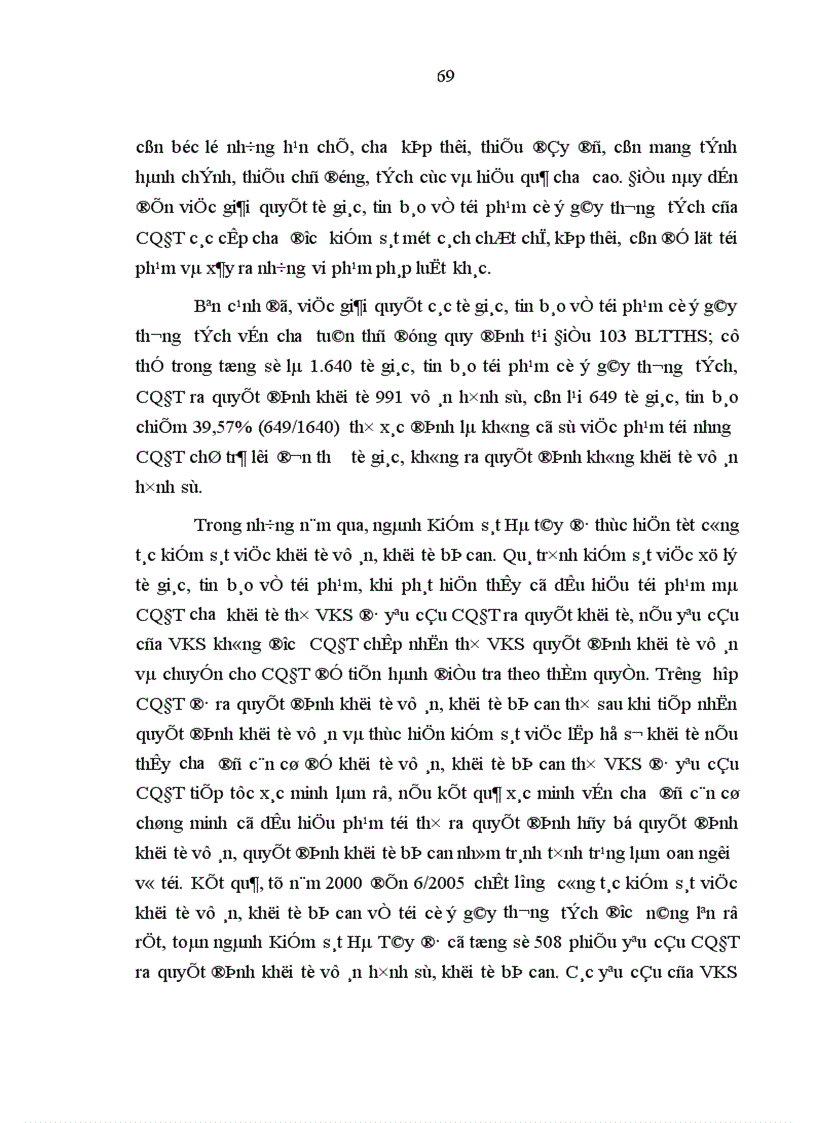 image for page Hoạt động của Viện kiểm sát nhân dân trong giai đoạn điều tra các vụ án cố ý gây thương tích trên địa bàn tỉnh Hà Tây