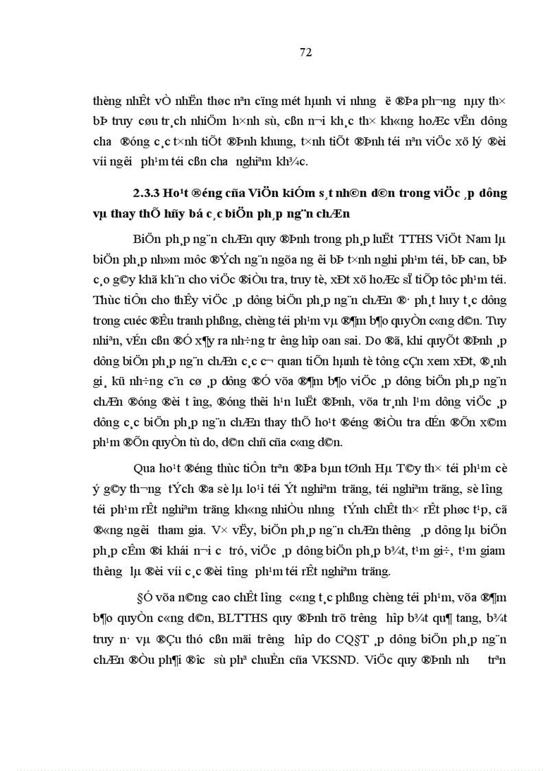 image for page Hoạt động của Viện kiểm sát nhân dân trong giai đoạn điều tra các vụ án cố ý gây thương tích trên địa bàn tỉnh Hà Tây