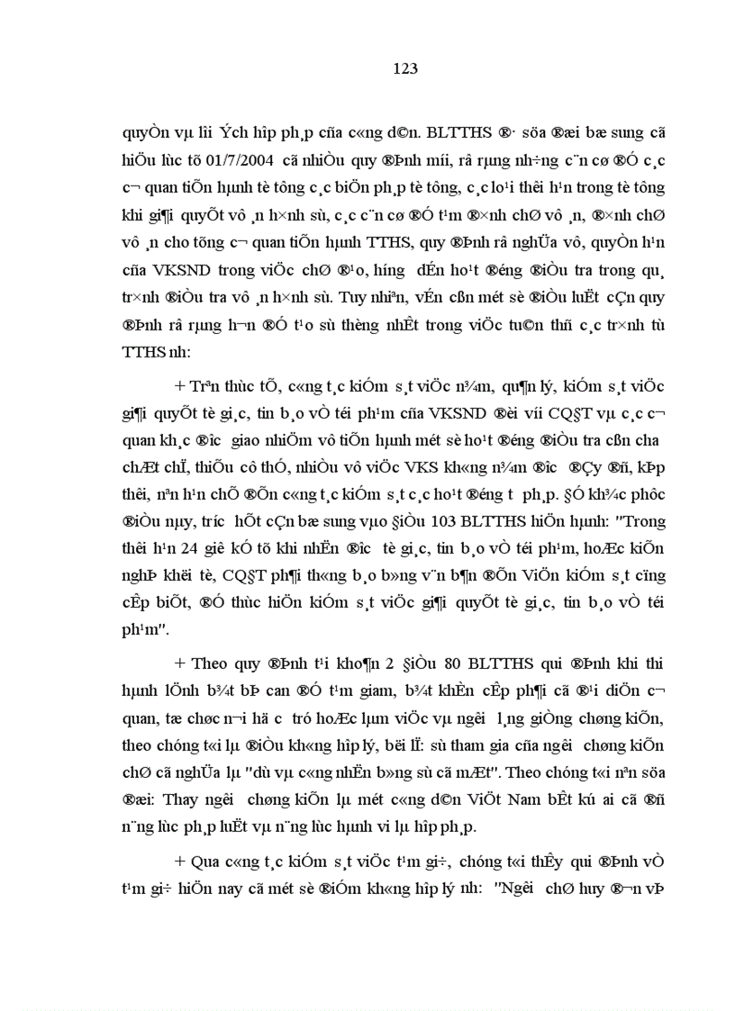 image for page Hoạt động của Viện kiểm sát nhân dân trong giai đoạn điều tra các vụ án cố ý gây thương tích trên địa bàn tỉnh Hà Tây