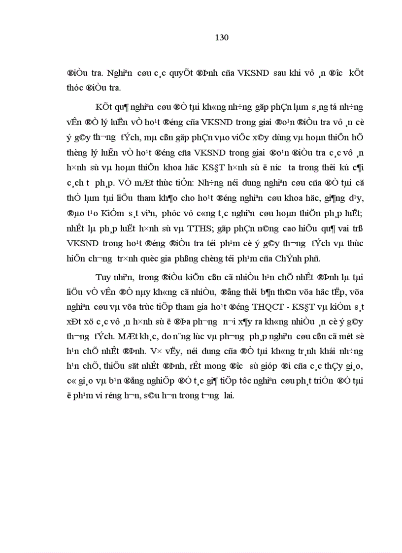 image for page Hoạt động của Viện kiểm sát nhân dân trong giai đoạn điều tra các vụ án cố ý gây thương tích trên địa bàn tỉnh Hà Tây