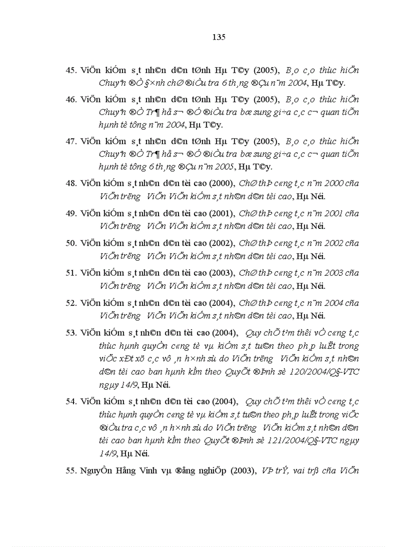 image for page Hoạt động của Viện kiểm sát nhân dân trong giai đoạn điều tra các vụ án cố ý gây thương tích trên địa bàn tỉnh Hà Tây