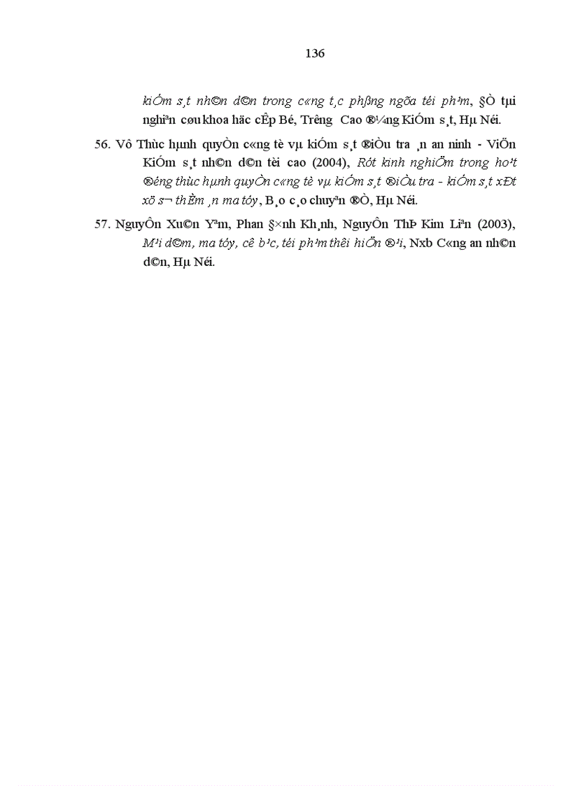 image for page Hoạt động của Viện kiểm sát nhân dân trong giai đoạn điều tra các vụ án cố ý gây thương tích trên địa bàn tỉnh Hà Tây