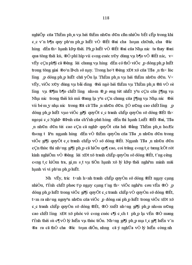 image for page Nâng cao chất lượng áp dụng pháp luật trong việc giải quyết các tranh chấp quyền sử dụng đất tại Tòa án nhân dân ở nước ta hiện nay