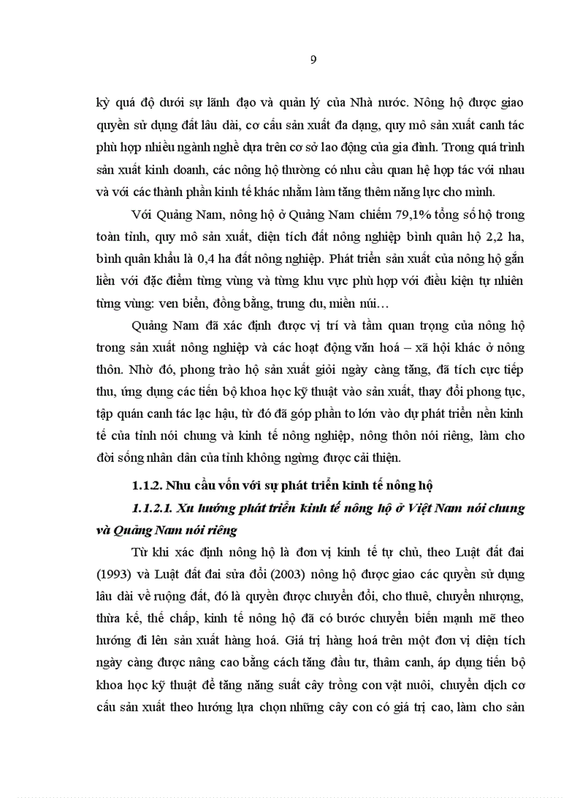 image for page Tín dụng của Ngân hàng Nông nghiệp và Phát triển Nông thôn đối với nông hộ ở tỉnh Quảng Nam 1