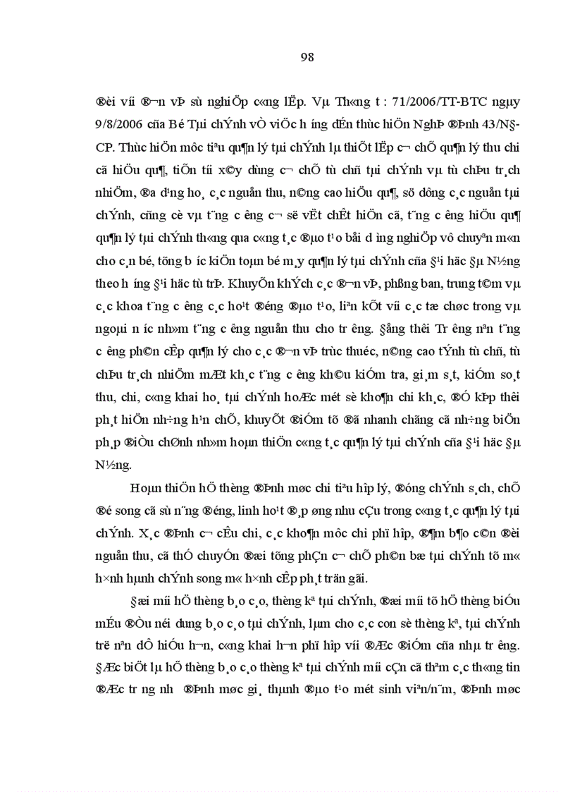 image for page Quản lý tài chính ở Đại học Đà Nẵng Thực trạng và giải pháp hoàn thiện