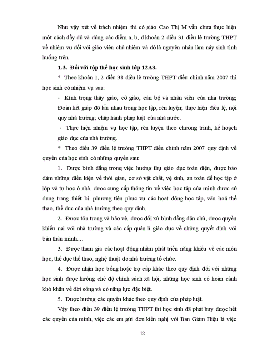 image for page Tiểu luận tình huống khi giáo viên chủ nhiệm và tập thể lớp chủ nhiệm có sự bất hoà