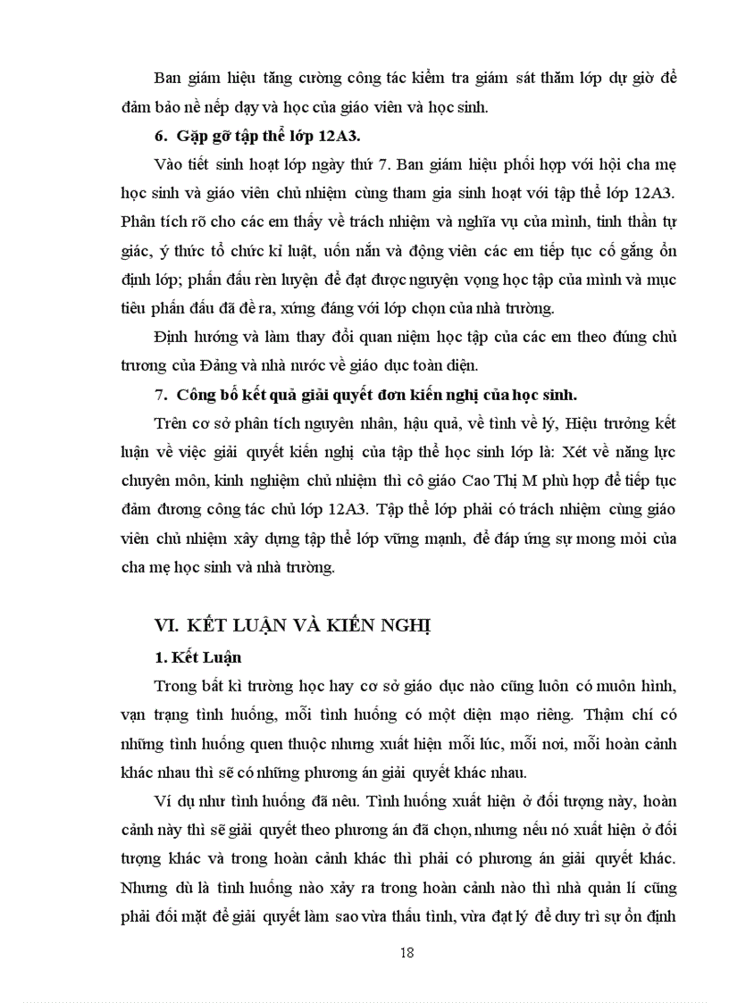 image for page Tiểu luận tình huống khi giáo viên chủ nhiệm và tập thể lớp chủ nhiệm có sự bất hoà