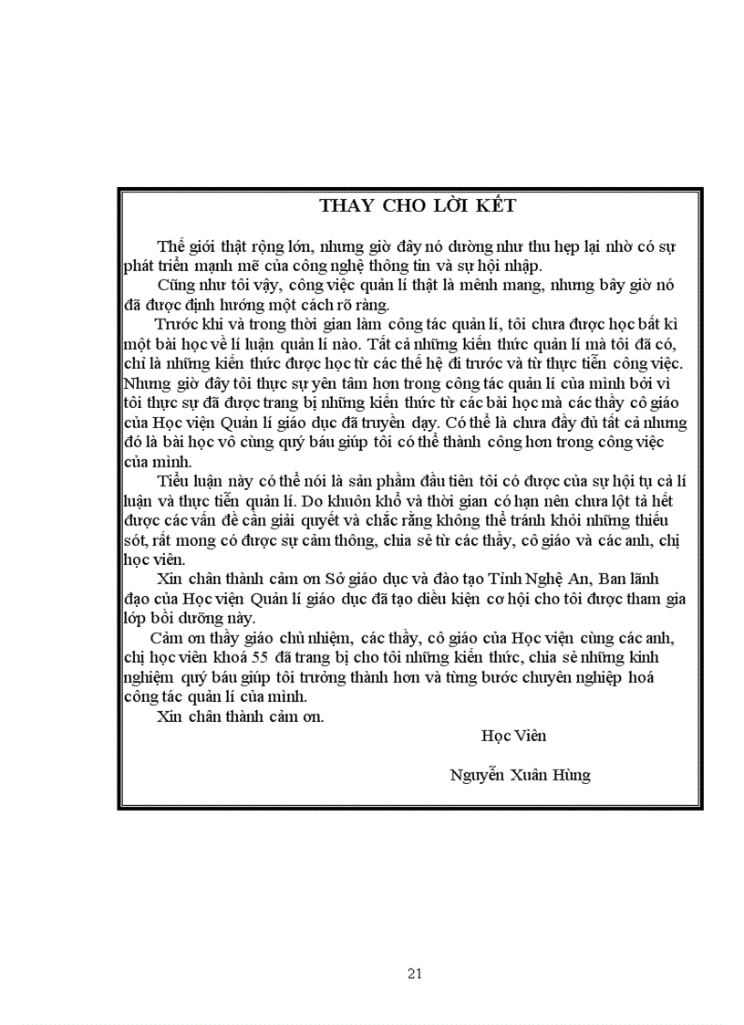 image for page Tiểu luận tình huống khi giáo viên chủ nhiệm và tập thể lớp chủ nhiệm có sự bất hoà