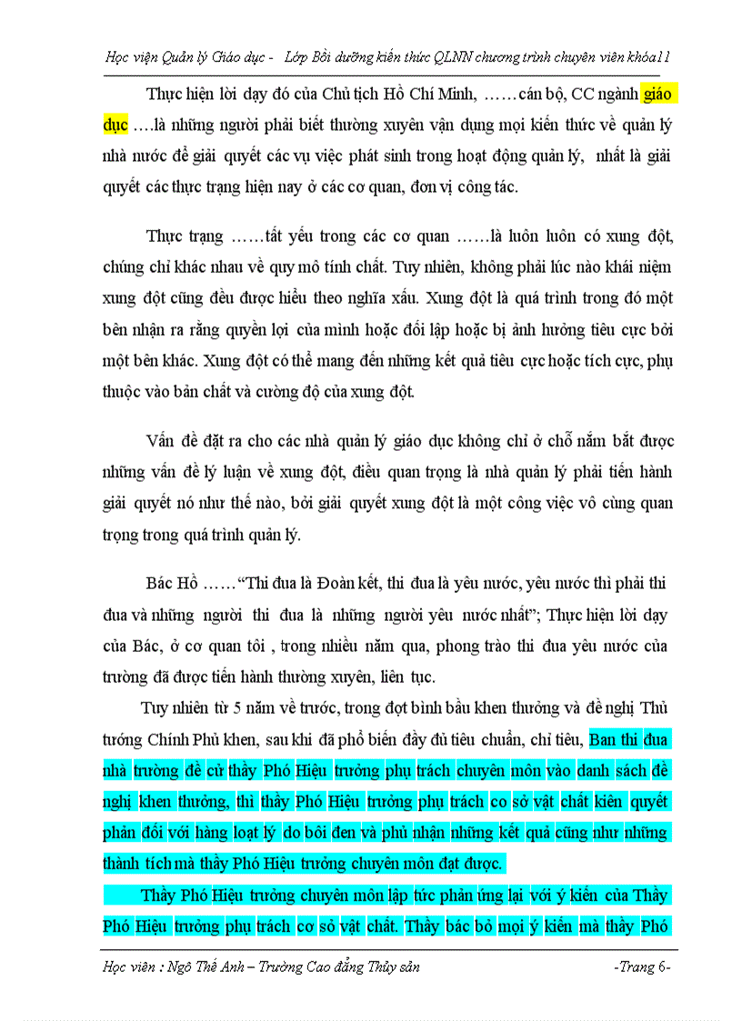 image for page Giải quyết xung đột trong Hội nghị thi đua bằng tâm lý học quản lý 1