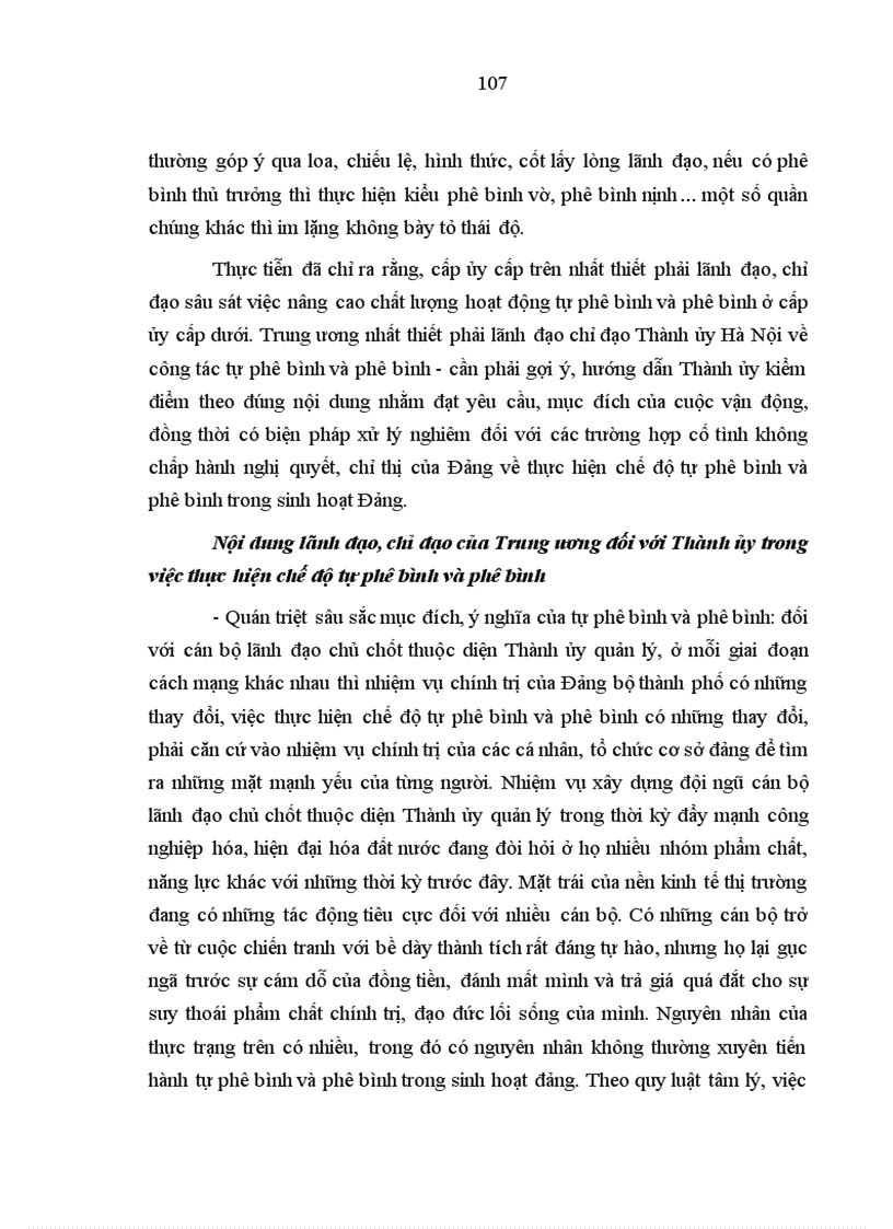 image for page Mục tiêu quan điểm cần nắm vững và những giải pháp chủ yếu nâng cao chất lượng tự phê bình và phê bình của đội ngũ cán bộ lãnh đạo chủ chốt thuộc diện thành ủy hà nội quản lý giai đoạn hiện nay