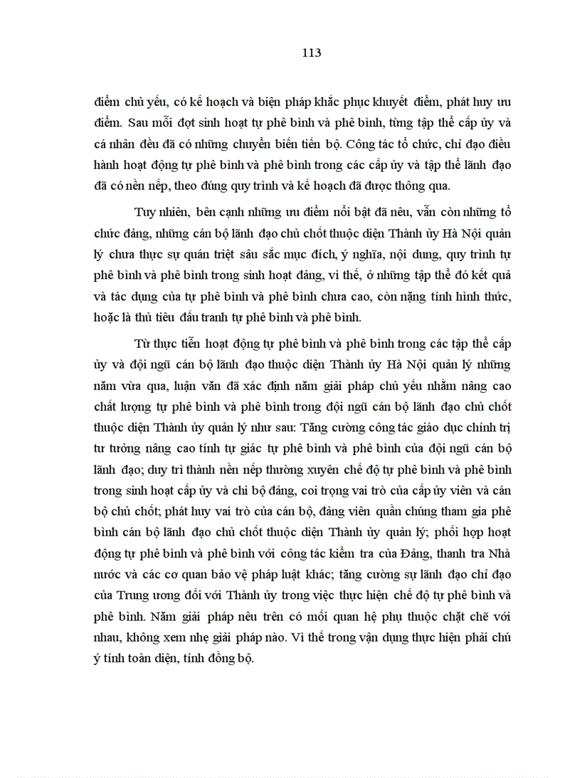 image for page Mục tiêu quan điểm cần nắm vững và những giải pháp chủ yếu nâng cao chất lượng tự phê bình và phê bình của đội ngũ cán bộ lãnh đạo chủ chốt thuộc diện thành ủy hà nội quản lý giai đoạn hiện nay