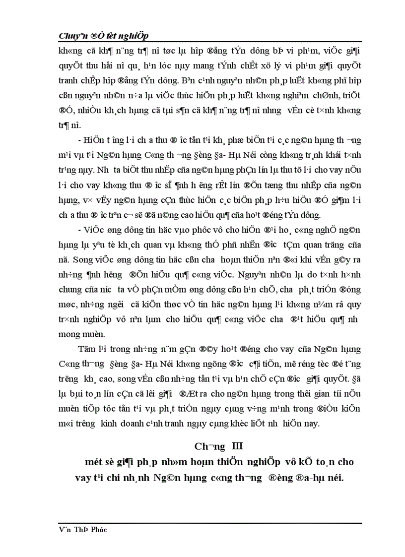 image for page Một số giải pháp nhằm hoàn thiện nghiệp vụ kế toán cho vay tại chi nhánh Ngân hàng Công thương Đống Đa Hà Nội 1