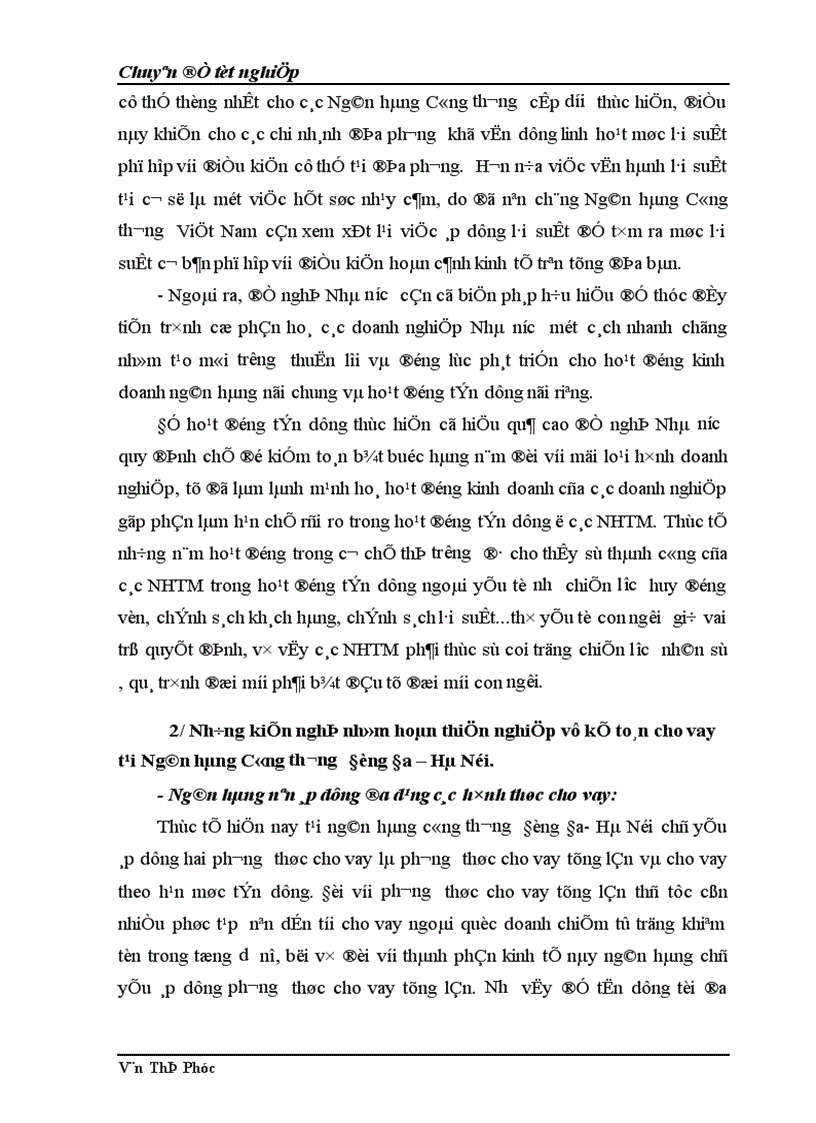 image for page Một số giải pháp nhằm hoàn thiện nghiệp vụ kế toán cho vay tại chi nhánh Ngân hàng Công thương Đống Đa Hà Nội 1