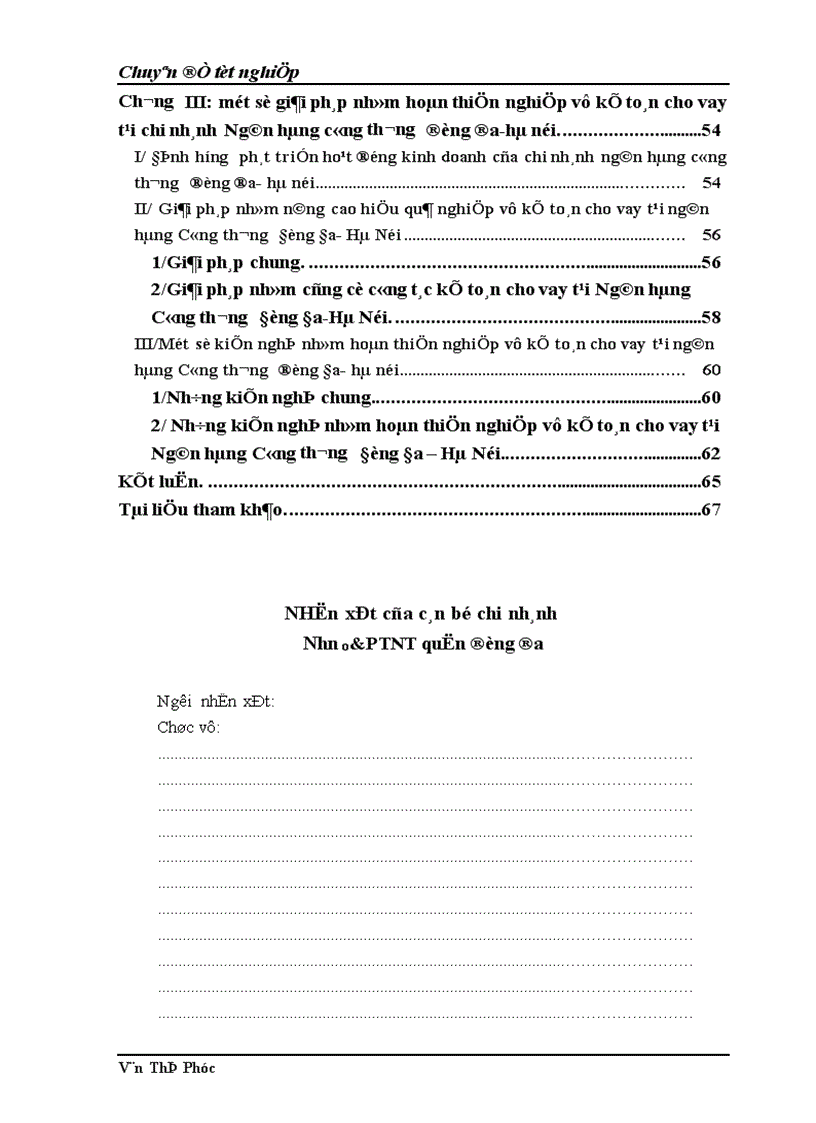 image for page Một số giải pháp nhằm hoàn thiện nghiệp vụ kế toán cho vay tại chi nhánh Ngân hàng Công thương Đống Đa Hà Nội 1