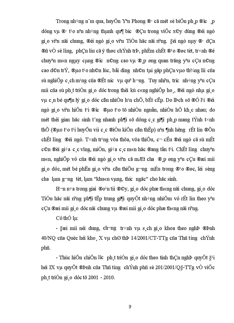 image for page Một số biện pháp xây dựng đội ngũ giáo viên Tiểu học huyện Yên Phong đến năm 2010 1