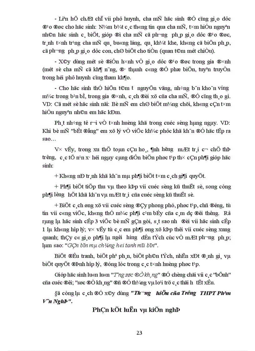 image for page Một số giải pháp chỉ đạo nhằm nâng cao chất lượng giáo dục đạo đức học sinh ở trường THPT 1