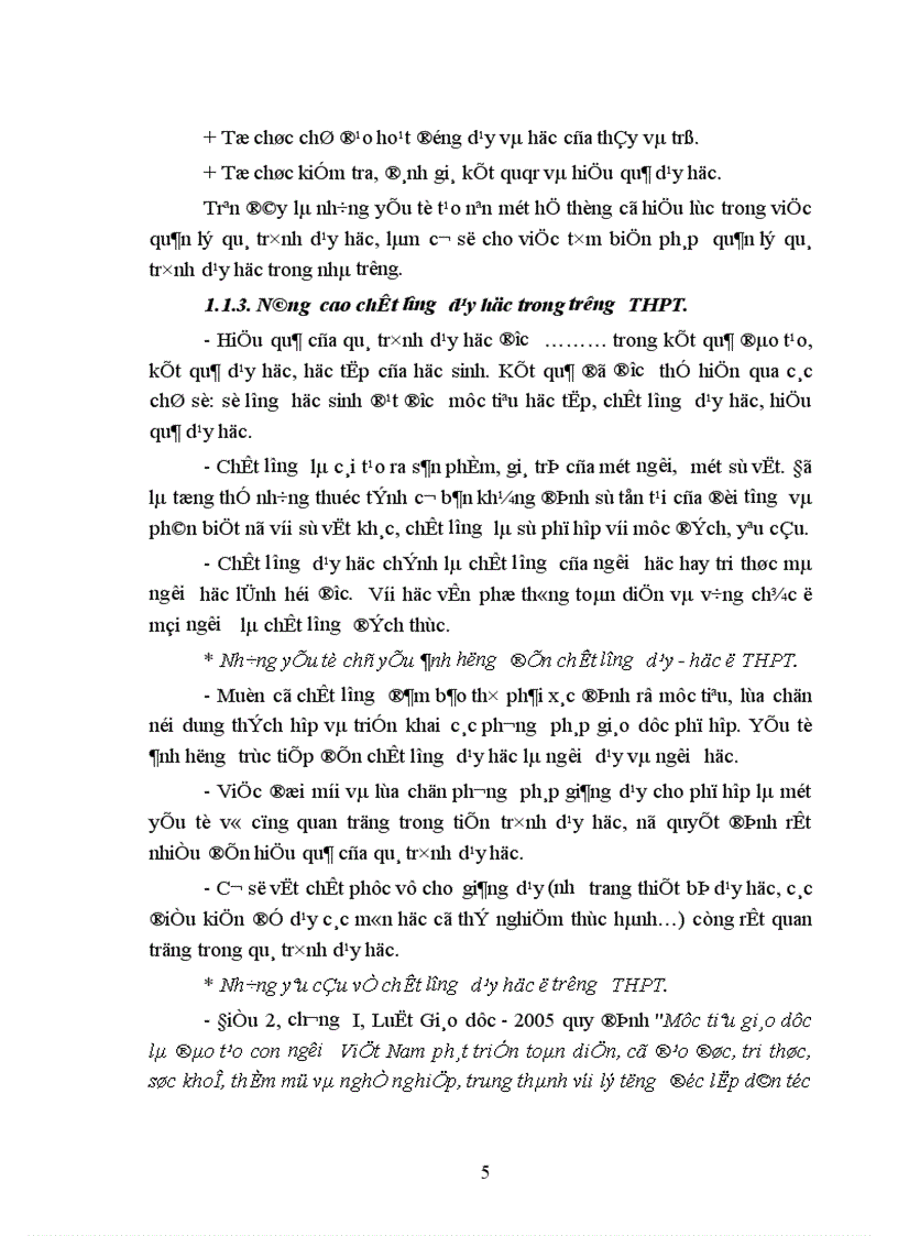 Một số biện pháp nhằm nâng cao chất lượng giờ dạy ở trường THPT Trần Hưng Đạo thị xã Ninh Bình Tỉnh Ninh Bình trong giai đoạn hiện nay 1