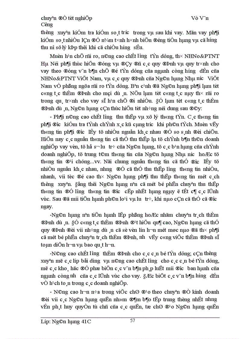 image for page Giải pháp nâng cao chất lượng tín dụng trung và dài hạn tại NHNo PTNT Hà Nội 1