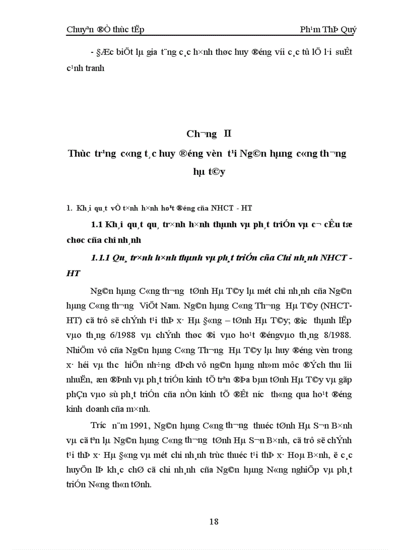 image for page Giải pháp nâng cao nghiệp vụ hoạt động huy động vốn tại Ngân Hàng Công Thương Tỉnh Hà Tây 1