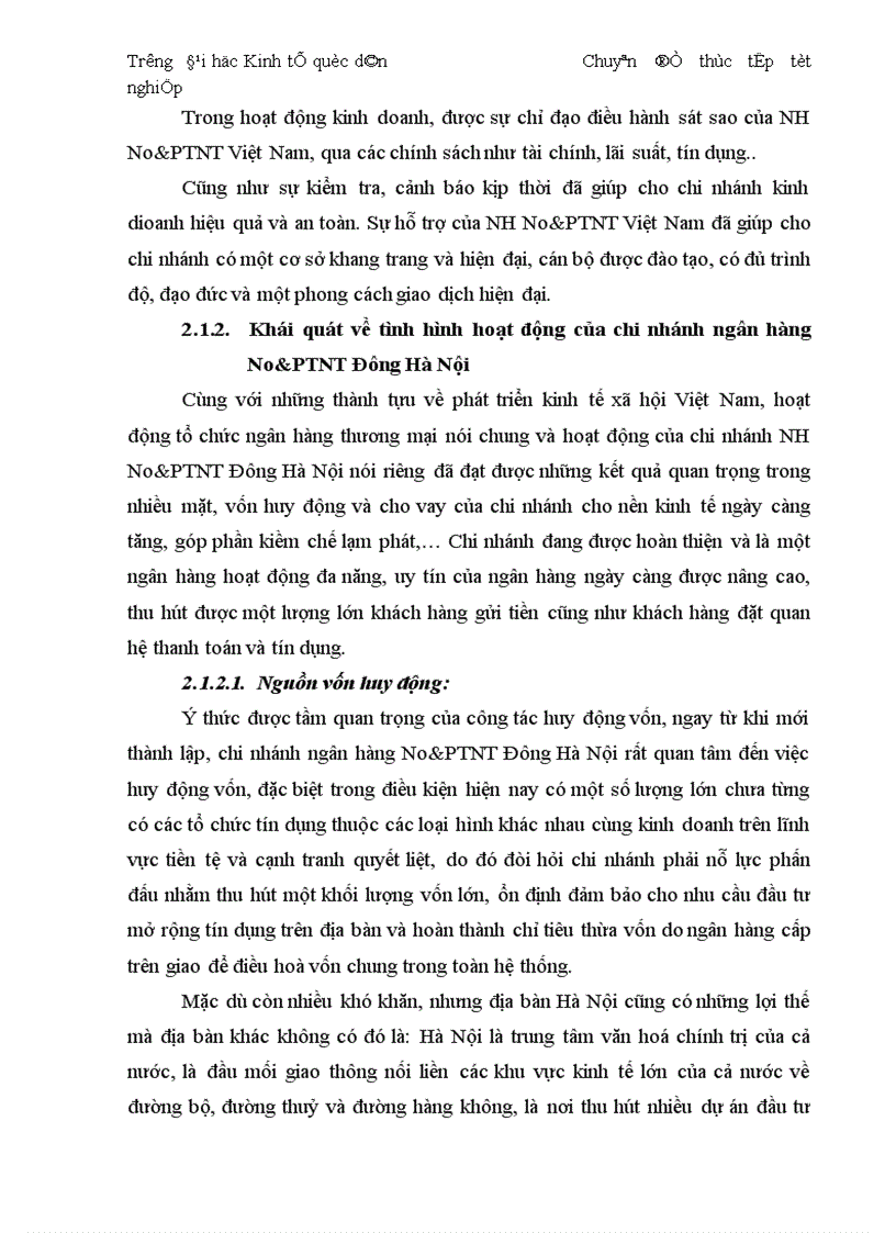 image for page Thực trạng và giải pháp đối với tín dụng trung dài hạn tại chi nhánh Ngân Hàng No PTNT Đông Hà Nội 1