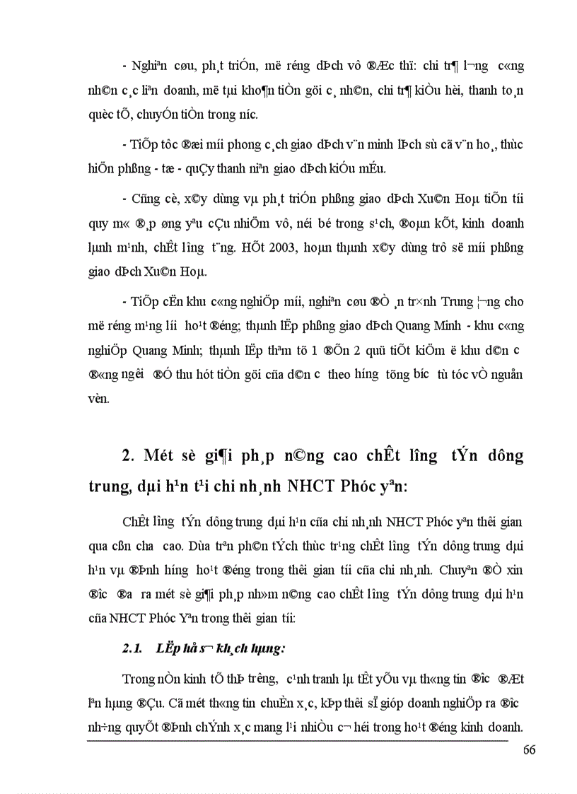 image for page Một số giải pháp nâng cao chất lượng tín dụng trung dài hạn tại Ngân hàng Công thương Phúc Yên 1