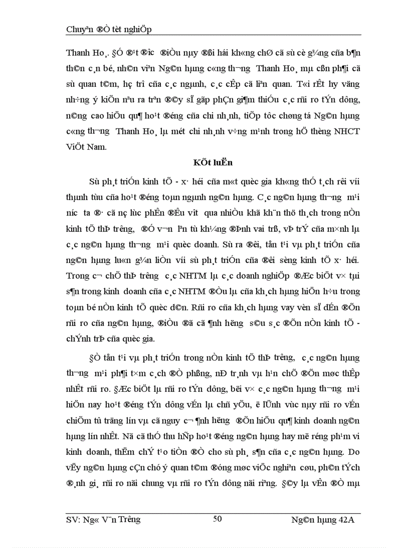 image for page Giải pháp phòng ngừa và hạn chế rủi ro trong cho vay tại ngân hàng công thương Thanh Hoá 1