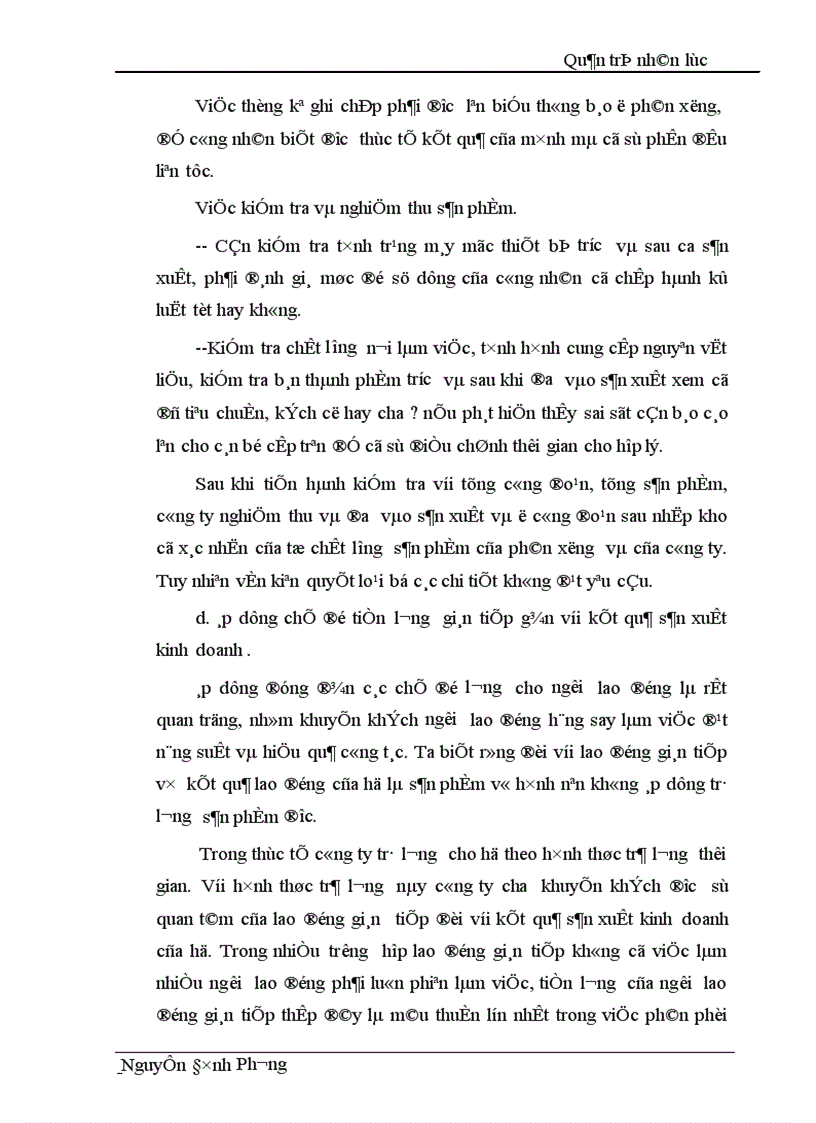 image for page Tình hình thực tế sản xuất của công nhân về điều kiện thực hiện mưc sản lượng thái độ lao động của công nhân
