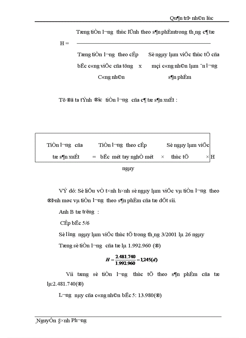 image for page Tình hình thực tế sản xuất của công nhân về điều kiện thực hiện mưc sản lượng thái độ lao động của công nhân