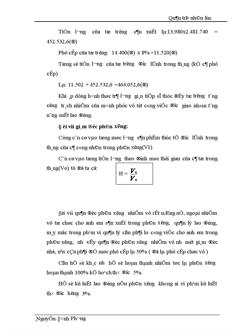 image for page Tình hình thực tế sản xuất của công nhân về điều kiện thực hiện mưc sản lượng thái độ lao động của công nhân