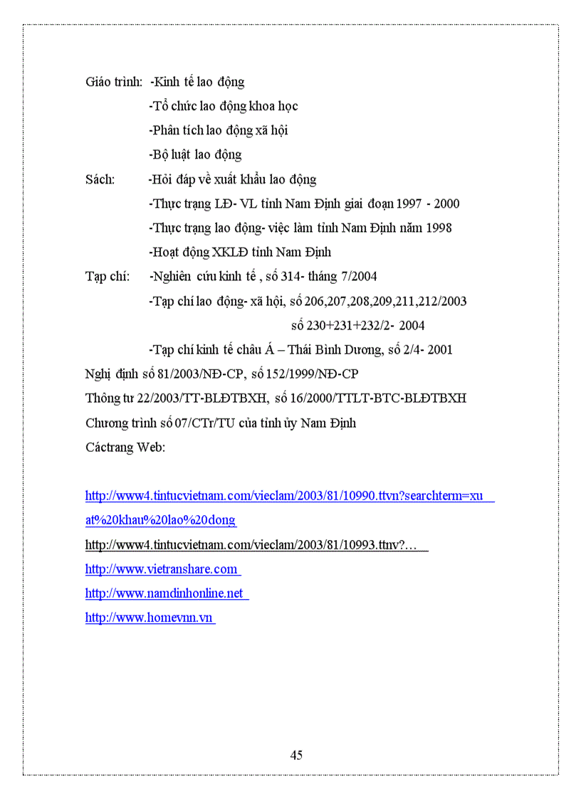 image for page Thực trạng XKLĐ tỉnh Nam Định