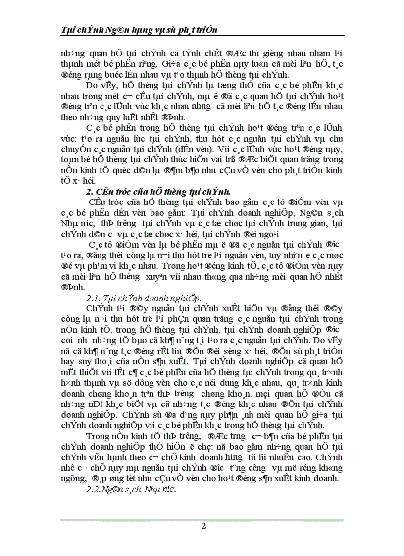 image for page Tài chính Ngân hàng và sự phát triển 1