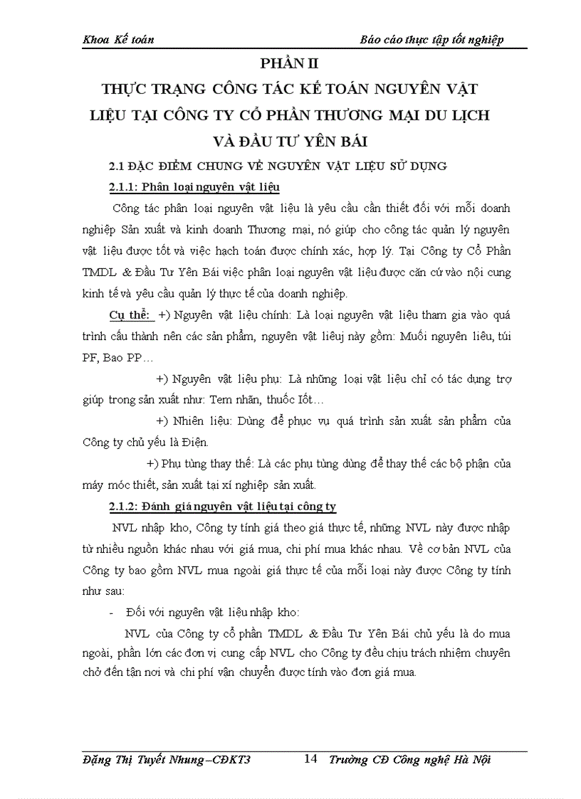 image for page Tổ chức kế toán nguyên vật liệu