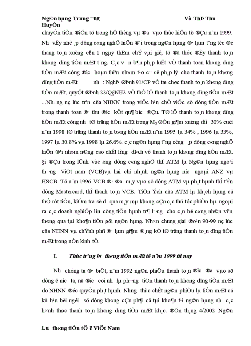 image for page Thực trạng lưu thông tiền mặt việt nam