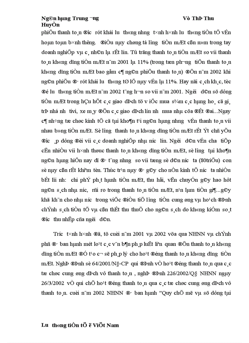 image for page Thực trạng lưu thông tiền mặt việt nam