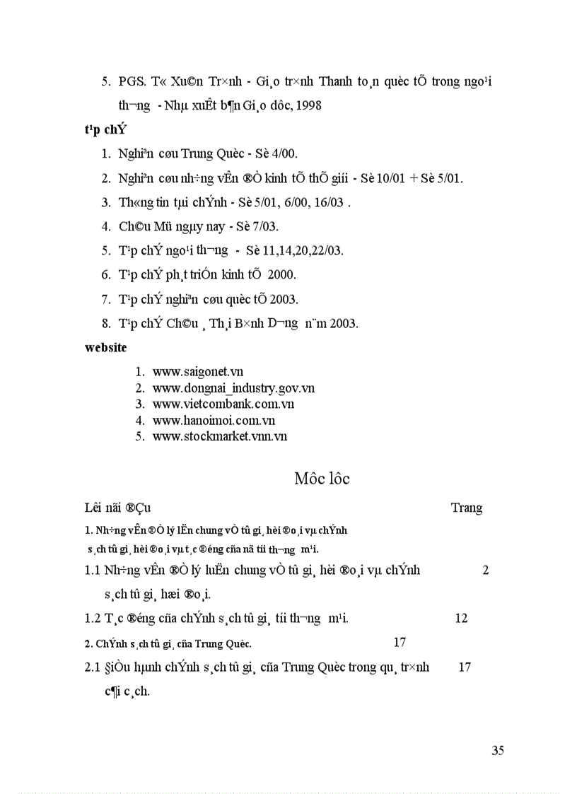 image for page Chính sách tỷ giá của Trung Quốc và tác động của nó tới thương mại Trung Quốc và một số nước 1