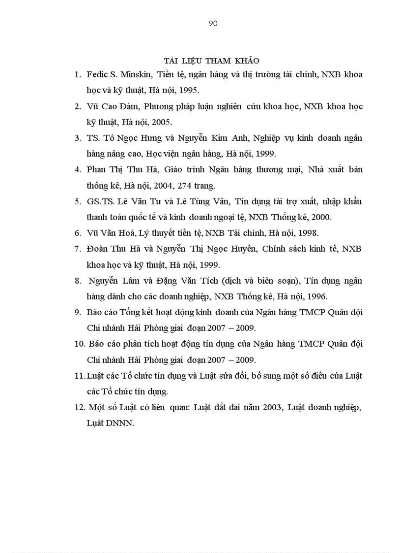 image for page Nâng cao chất lượng tín dụng doanh nghiệp nhỏ và vừa tại Ngân hàng TMCP Quân đội Chi nhánh Hải Phòng