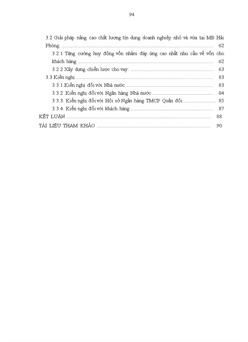 image for page Nâng cao chất lượng tín dụng doanh nghiệp nhỏ và vừa tại Ngân hàng TMCP Quân đội Chi nhánh Hải Phòng