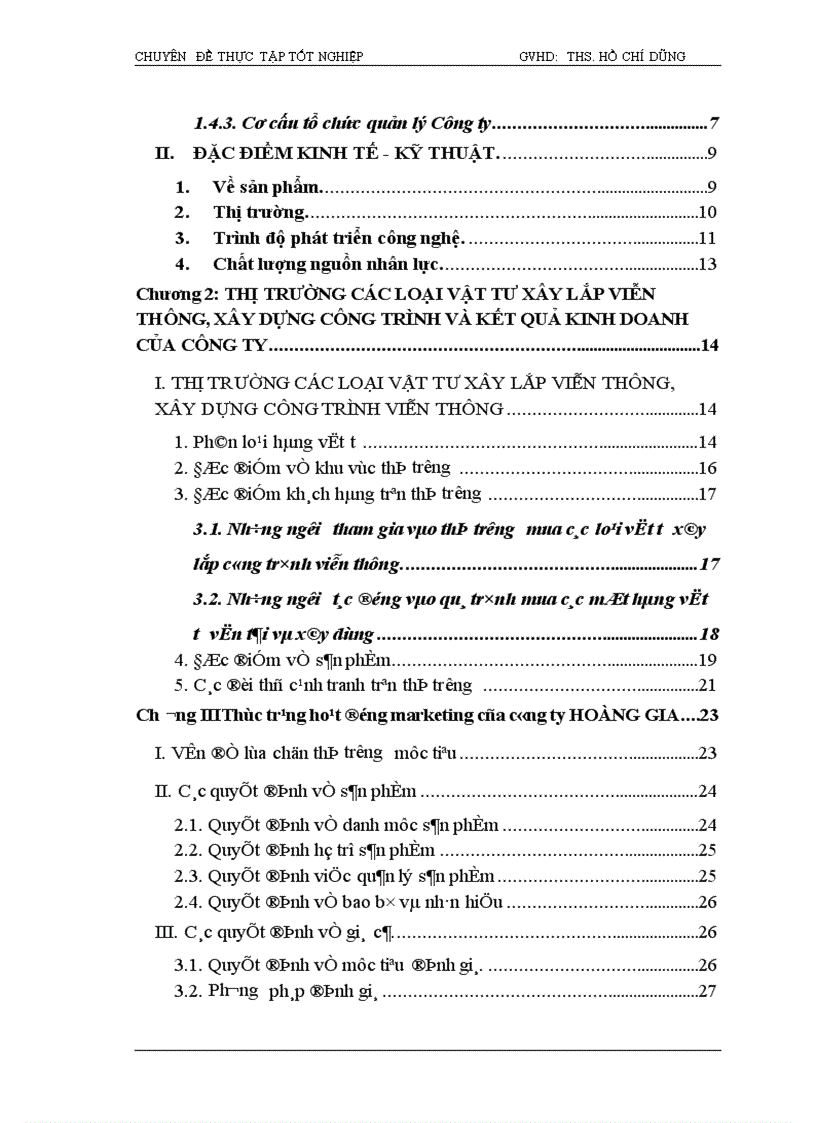 image for page Hoàn thiện các giải pháp Marketing tại công ty cổ phần xây lắp viễn thông HOÀNG GIA 1