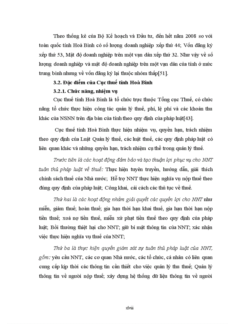 image for page Nghiên cứu giải pháp nâng cao tính tuân thủ pháp luật của người nộp thuế theo luật Quản lý thuế hiện nay ở tỉnh Hoà Bình
