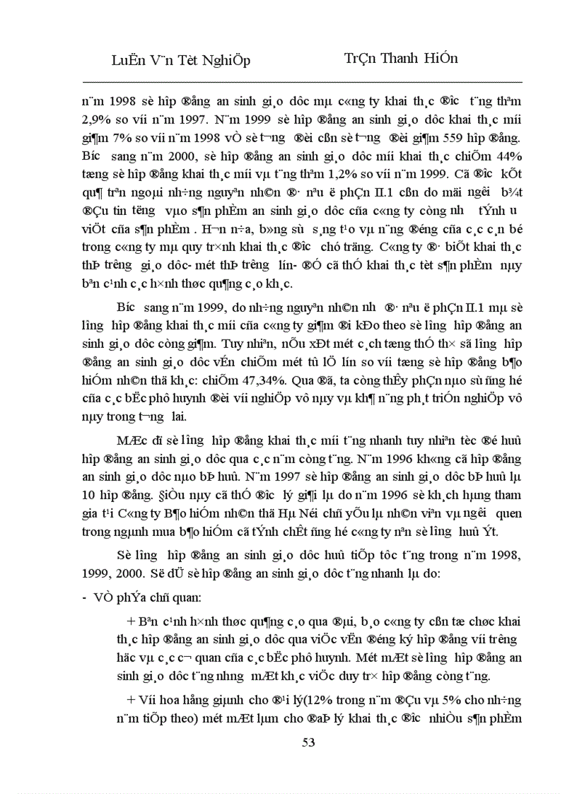 image for page Phân tích tình hình triển khai và khả năng phát triển của nghiệp vụ bảo hiểm an sinh giáo dục BH ASGD ở Công ty bảo hiểm nhân thọ Hà Nội