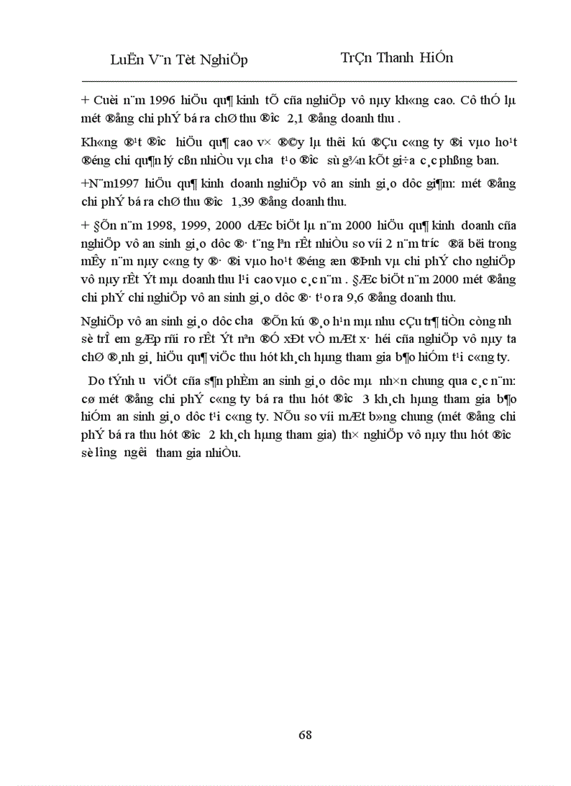 image for page Phân tích tình hình triển khai và khả năng phát triển của nghiệp vụ bảo hiểm an sinh giáo dục BH ASGD ở Công ty bảo hiểm nhân thọ Hà Nội