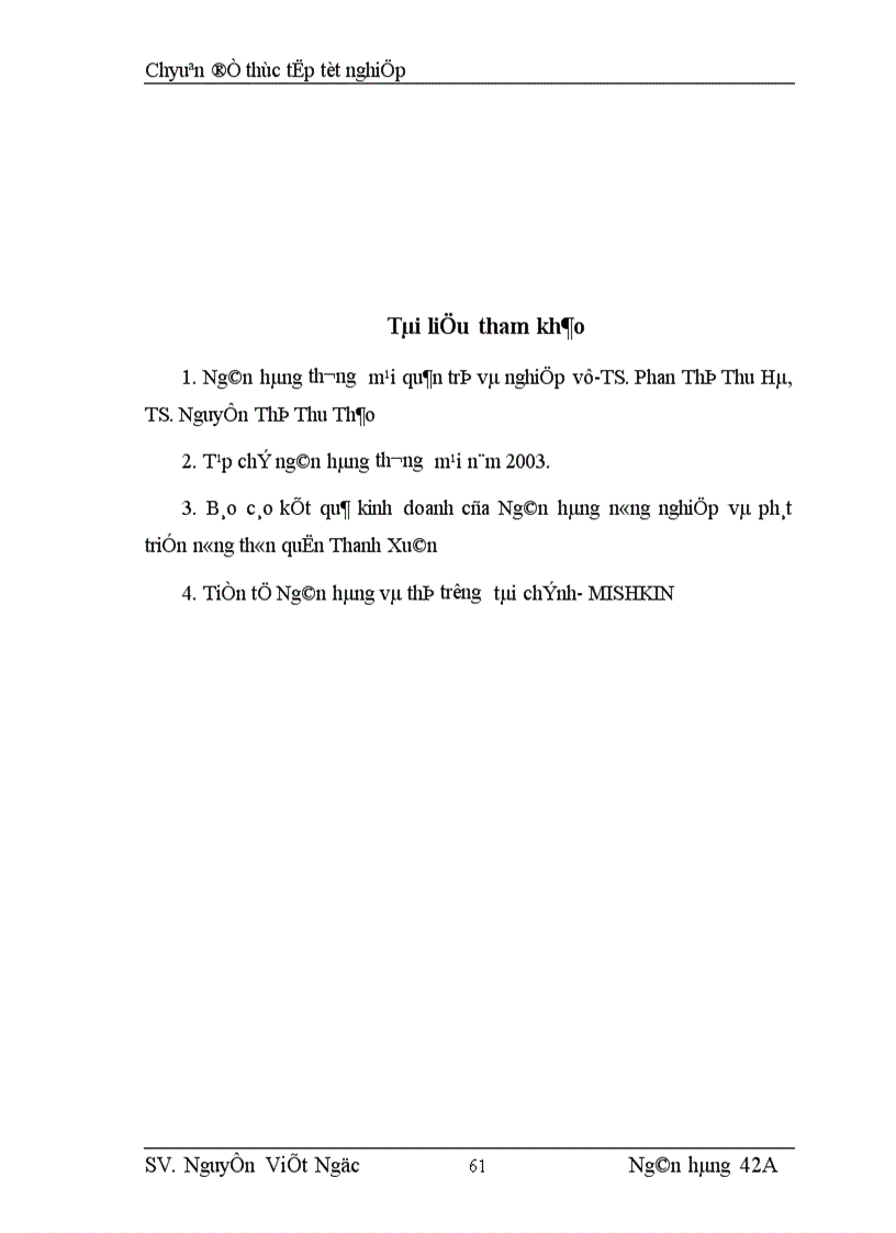 image for page Giải pháp nâng cao chất lượng tín dụng tại Ngân hàng nông nghiệp và phát triển nông thôn quận Thanh Xuân 1