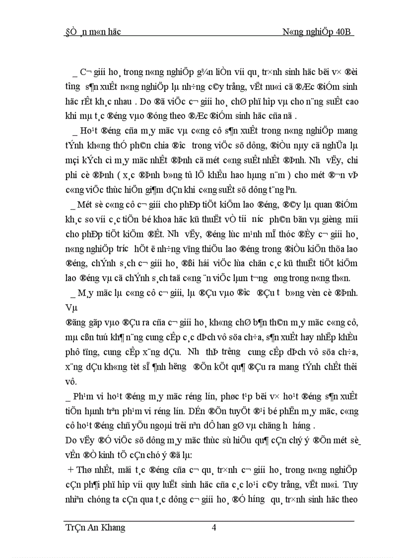 image for page Thực trạng và giải pháp cơ giới hoá phục vụ nông nghiệp trong thời kỳ CNH HĐH ở nước ta