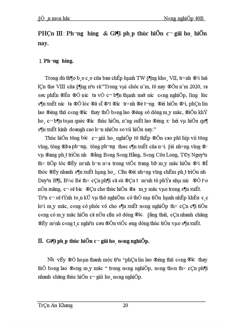 image for page Thực trạng và giải pháp cơ giới hoá phục vụ nông nghiệp trong thời kỳ CNH HĐH ở nước ta