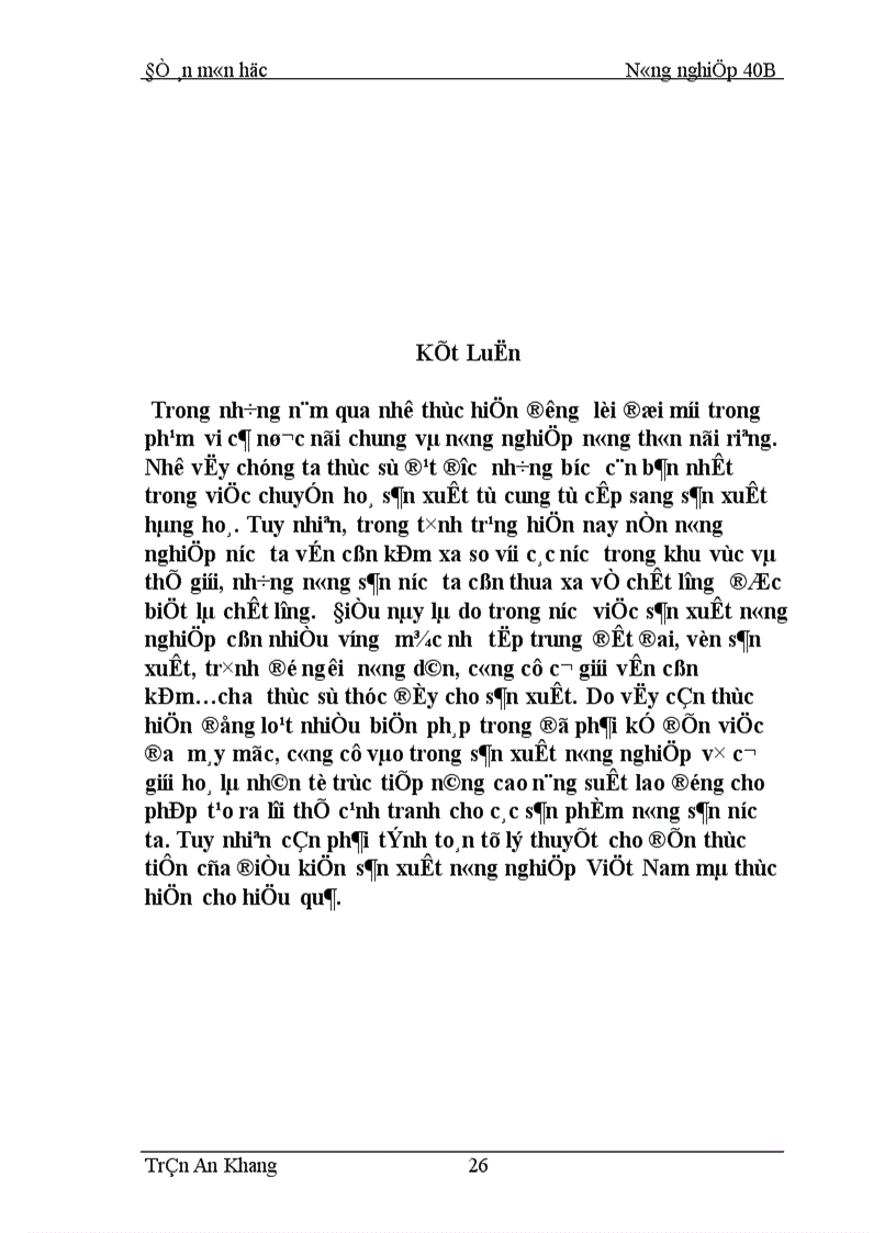 image for page Thực trạng và giải pháp cơ giới hoá phục vụ nông nghiệp trong thời kỳ CNH HĐH ở nước ta